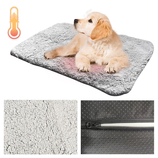 New Life U™ Thermal-Core™ Self-Heating Pet Pad – Cordless Thermal Warming Mat with Reflective Heat Technology & Thickened Soft Fleece for Indoor & Outdoor Cats & Dogs